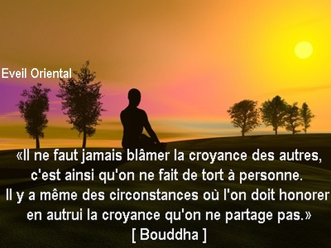 Il ne faut jamais blâmer la croyance des autres