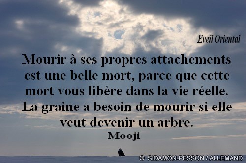 Mourir à ses attachements