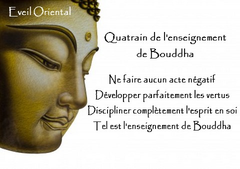 Le quatrain de l'enseignement de Bouddha