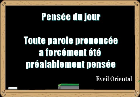 Maîtrisez votre pensée...