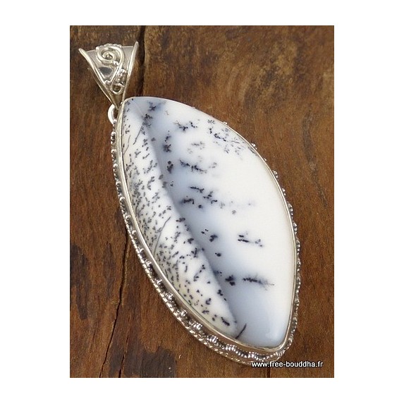 pendentif-argent-opale-dendritique